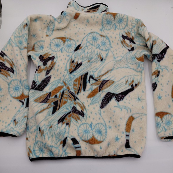 Patagonia SYNCHILLA Snap Pullover Fleece Moon Owl Harvest Womens S Outdoor AOP - Picture 6 of 6